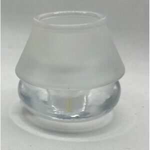 Sterno Chatterly 3.5” Tall Votive Candle Holder Frosted Glass Table Light